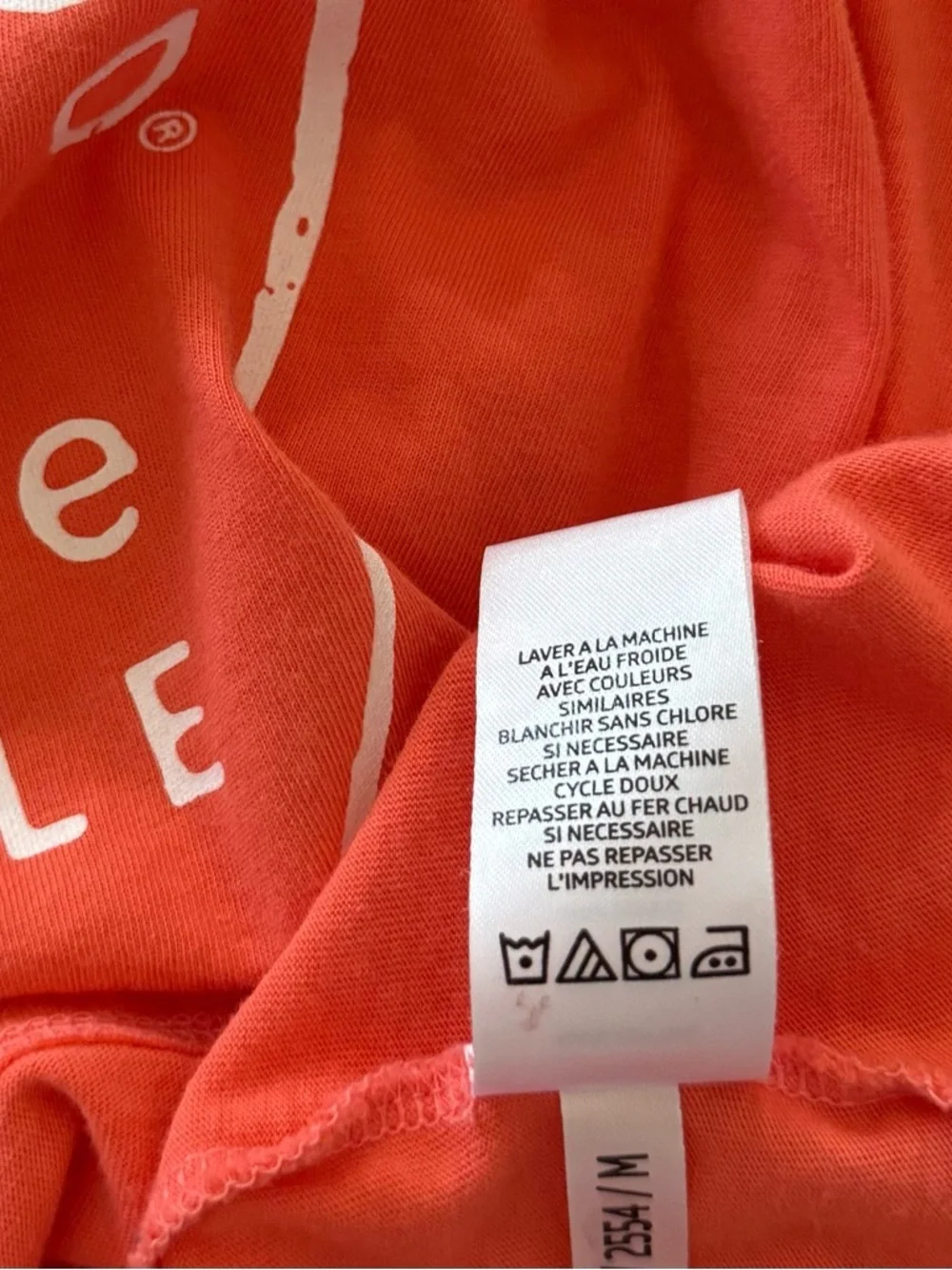 Life Is Good Coral Short Sleeve Tee with Script Patch - Picture 6 of 6